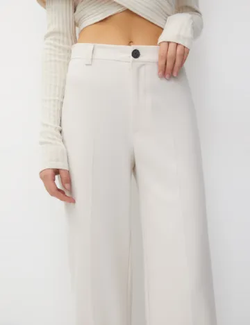 Pantaloni Pull&Bear, ecru