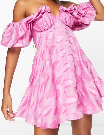 Rochie scurta ASOS, roz