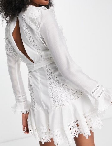 Rochie scurta ASOS, alb