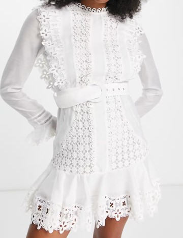 Rochie scurta ASOS, alb