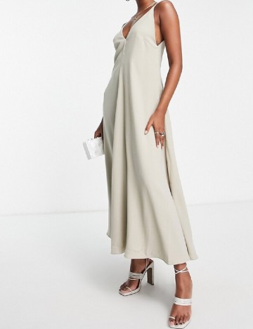 Rochie lunga ASOS, gri