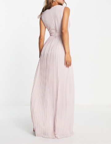 Rochie lunga TFNC London, roz pal