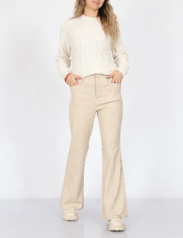 Pantaloni AmyLynn, crem