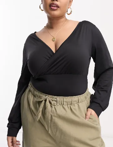 Body Threadbare Plus Size, negru