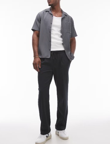 Camasa Topman, gri petrol