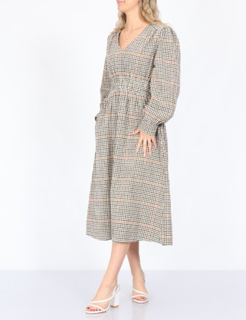 Rochie medie Object, mix culori