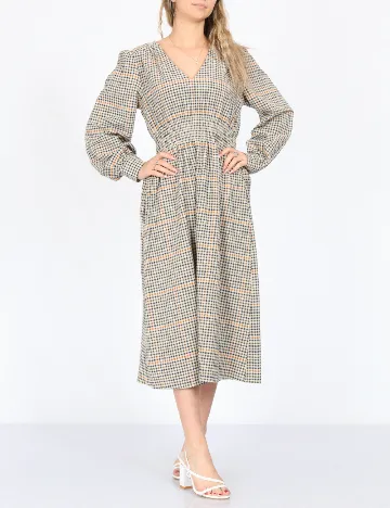 Rochie medie Object, mix culori Mix culori