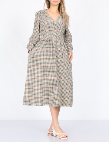 Rochie medie Object, mix culori