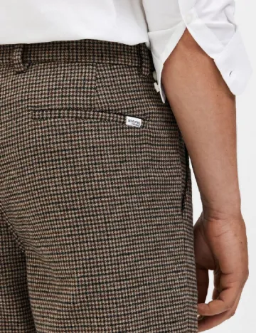 Pantaloni Selected, maro