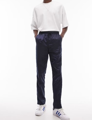 Pantaloni Topman, bleumarin