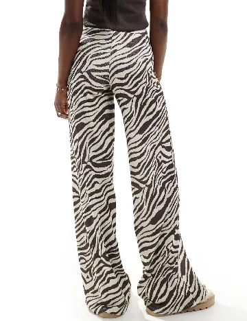 Pantaloni ASOS, crem/maro Maro