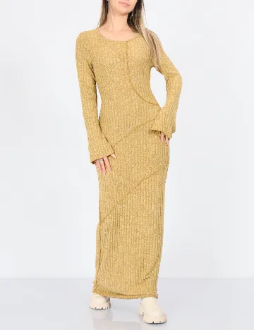 Rochie lunga SHEIN, mustar