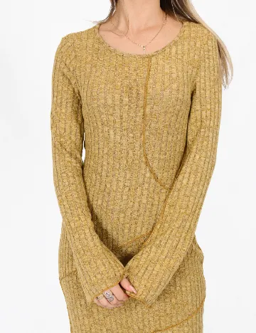 Rochie lunga SHEIN, mustar