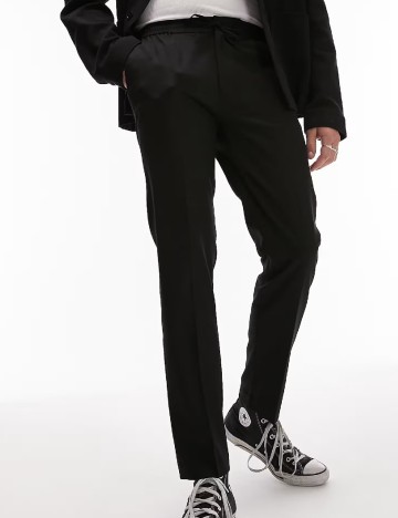 Pantaloni Topman, negru