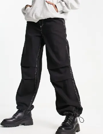 Pantaloni Bershka, negru