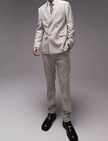 Pantaloni Topman, maro deschis