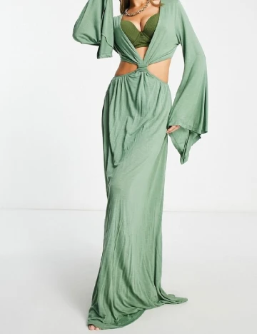 Rochie lunga ASOS, verde Verde