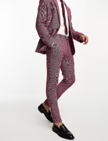 Pantaloni ASOS, visiniu