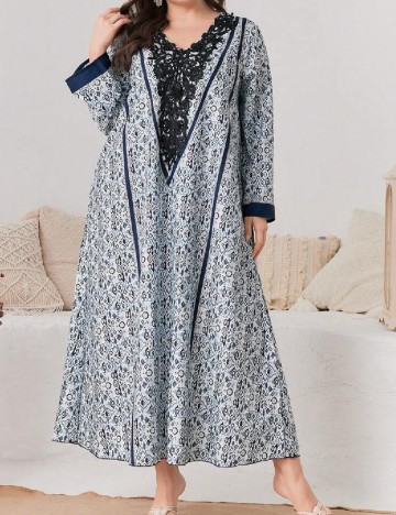 Rochie lunga SHEIN CURVE, albastru