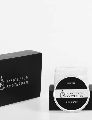 Crema intretinere pantofi din piele Basics from Amsterdam, alb