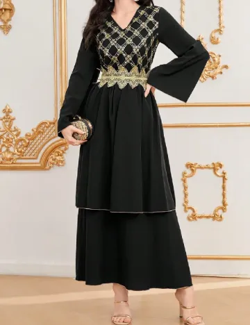 Rochie lunga SHEIN, negru Negru