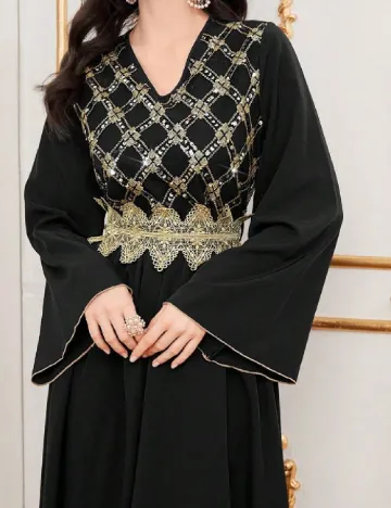 Rochie lunga SHEIN, negru Negru