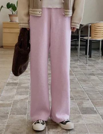 Pantaloni Dazy, roz