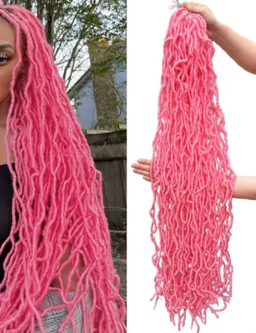 Extensie de par SHEIN, roz