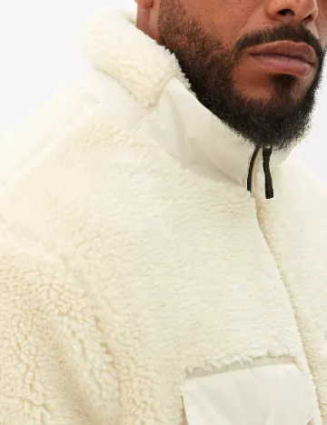 Geaca s.Oliver Plus Size Men, ecru