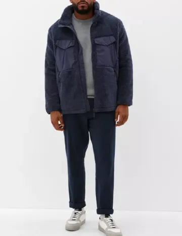 Geaca s.Oliver Plus Size Men, albastru
