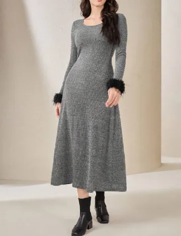Rochie medie SHEIN, gri