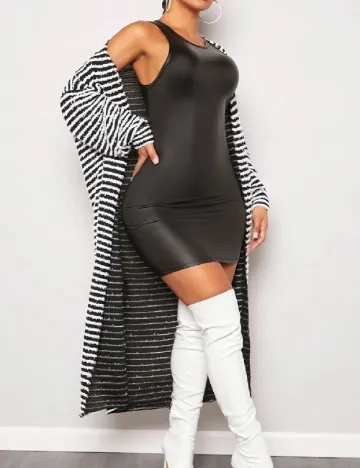 Cardigan SHEIN, alb/negru