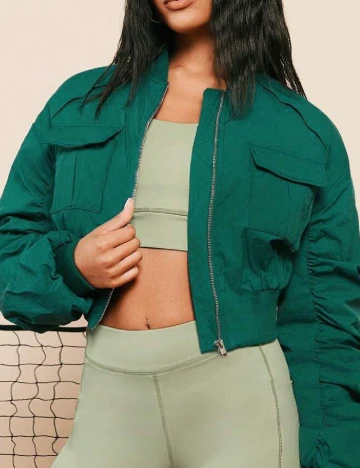 Geaca SHEIN, verde Verde