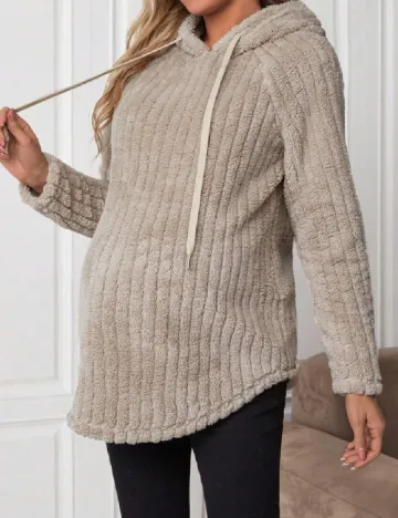 Hanorac SHEIN Maternity, crem