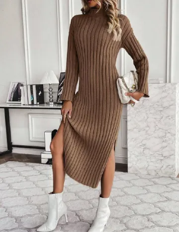 Rochie medie SHEIN, maro