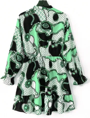 Rochie scurta SHEIN CURVE, verde