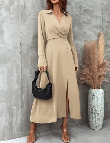 Rochie lunga SHEIN, crem