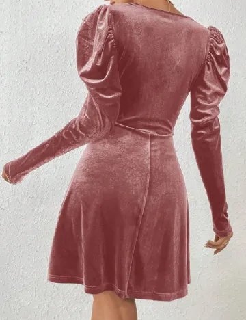 Rochie scurta SHEIN, roz pudra