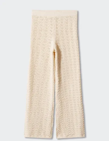 Pantaloni Mango, crem