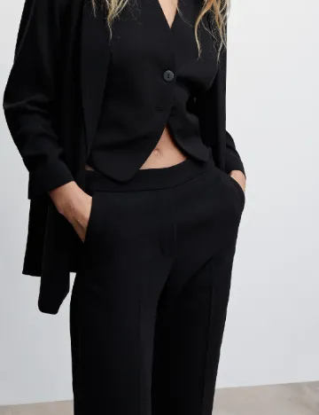 Pantaloni Mango, negru