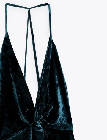 Rochie Zara, albastru petrol inchis Albastru