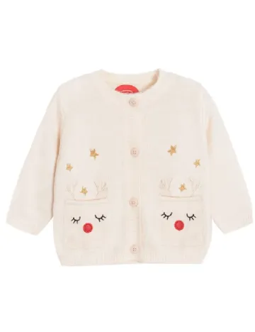 Cardigan Cool Club, crem