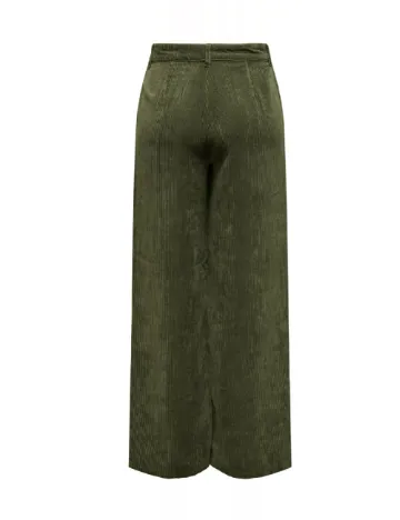 Pantaloni Jacqueline de Yong, verde inchis
