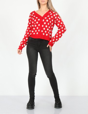 Cardigan Vero Moda, rosu