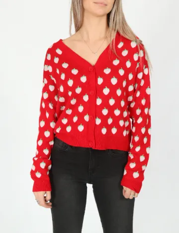 Cardigan Vero Moda, rosu