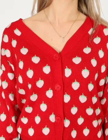 Cardigan Vero Moda, rosu