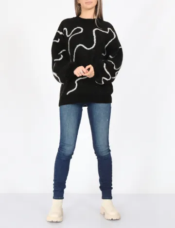Pulover Jacqueline de Yong, negru