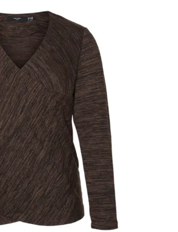 Bluza Vero Moda Curve, maro