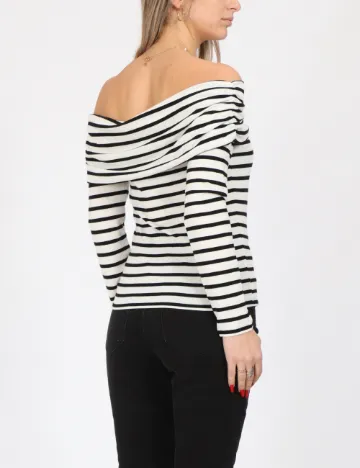 Bluza Only, alb/negru