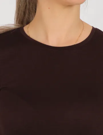 Bluza Only, maro inchis